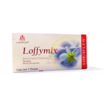 LOFFYMIX (KETOCONAZOL - CLINDAMICINA) 7 OVULOS 400/100 MG