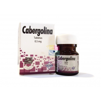 CABERGOLINA 0.5MG C/2TABLETAS