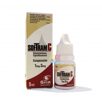 SoftRam C (TRIAMCINOLONE / ciprofloxacin) 5ML SUSP *THIS PRODUCT IS ONLY AVAILABLE IN MEXICO