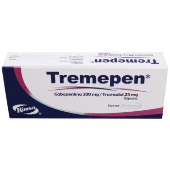 TREMEPEN (GABAPENTINA) 20 CAPS 300MG/25MG