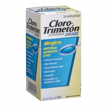 CLOROTRIMETON (chlorpheniramine) SYRUP 120 ML - Shipping restrictions: This product is available only to customers within Mexico