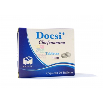 DOCSI (CHLORPHENAMINE) 4 mg 20 TABLETS