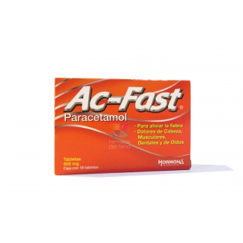 AC-FAST (PARACETAMOL) 10 TABS 500MG