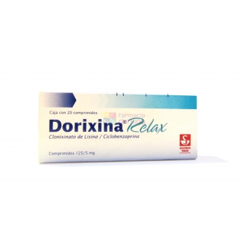 DORIXINA RELAX (CLONIXINATO DE LISINA /CICLOBENZAPRINA) 20 COMP 125MG