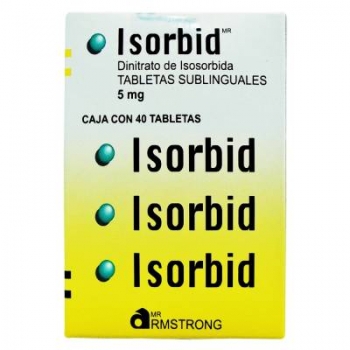 ISORBID SUBLINGUAL (DINITRATO DE ISOSORBIDA) 40 TABS 5MG