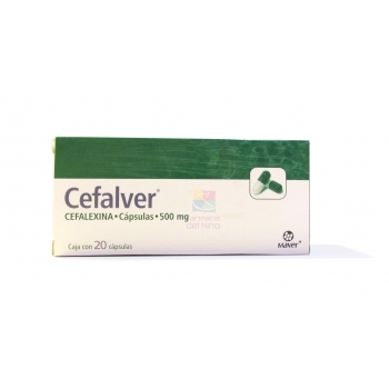 CEFALVER (CEFALEXINA) 500MG 20CAPS