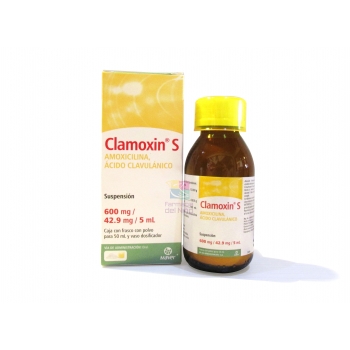 CLAMOXIN S (AMOXICILINA / ACIDO CLAVULANICO) SUSP. ML 600/42.90 MG