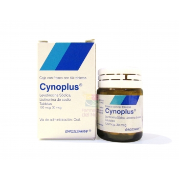 CYNOPLUS (LEVOTIROXINA SODICA / LIOTIRONINA) 30 MCG/120 MCG 50 TAB