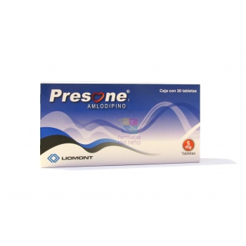 PRESONE 1 (AMLODIPINO) 30 TABS 5MG