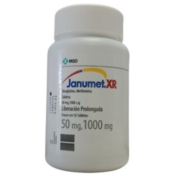 JANUMET XR (Sitagliptina/metformina) 56 TABS 50/1000