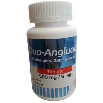 DUO-ANGLUCID (METFORMINA / GLIBENCLAMIDA) 500/5.0MG 60TAB