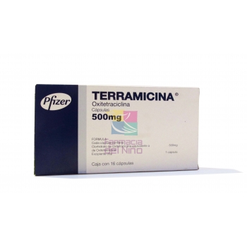 TERRAMICINA (OXITETRACICLINA) 500 MG 16 CAPS