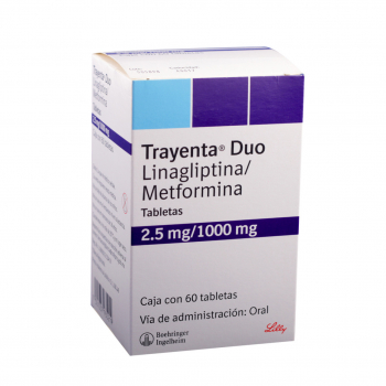 TRAYENTA DUO 2.5/1000 MG 60 TABS