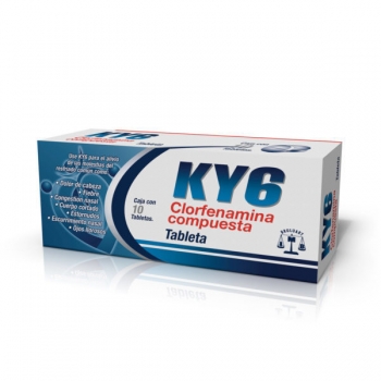 KY6 (CLORFENAMINA COMPUESTA) ( AGRIFEN ) 10 TABLETAS