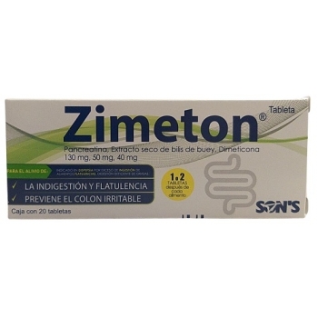 VITAL (PANCREATIN / DRY EXTRACT OF OX BILE / DIMETHICONE) 130MG/50MG/40MG 20TAB