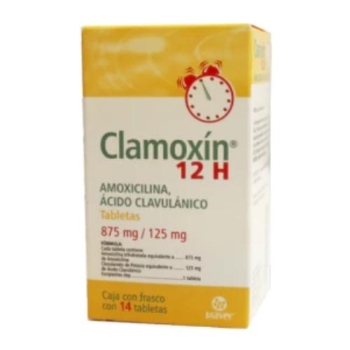 CLAMOXIN 12H (AMOXICILINA / ACIDO CLAVULANICO) 14TABLETAS