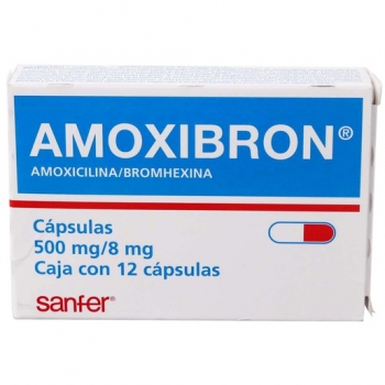 AMOXIBRON (AMOXICILINA / BROMHEXINA) 12CAPS