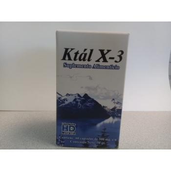 KTAL X-3 (POLVO DE HOJA DE DAMIANA, FLOR DE AZAHAR, HOJA DE LECHUGA, FLOR DE LUPULO, ZAPOTE BALNCO, MANZANILLA, AVENA Y MAGNESIO) 500MG 60 CAPSULAS