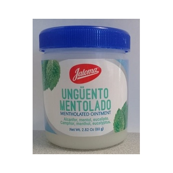 UNGÜENTO MENTOLADO (ALCANFOR, MENTOL, EUCALIPTO) 80G FRASCO CON UNGUENTO