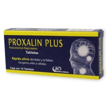 PROXALIN PLUS (PARACETAMO,NAPROXENO) 300MG/250MG 10 TABLETAS