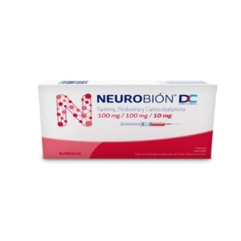 NEUROBION (THYAMINE, PIRIDOXINE AND CYANOCOBALAMINE) 100MG/100MG/10MG 3 DOUBLE CHAMBER PREFILLED SYRINGES