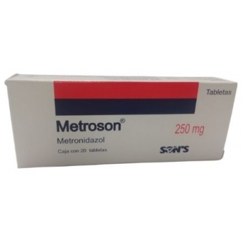 METROSON (METRONIDAZOL) 250MG  20 TABLETAS