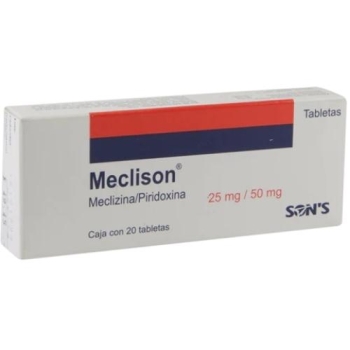 MECLISON (MECLIZINA / PIRIDOXINA) 25/50MG 20TAB