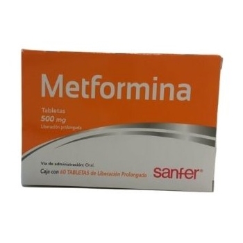 METFORMINA (METFORMINA) 500MG 60 TABLETAS - MEXIPHARMACY - FARMACIA ...