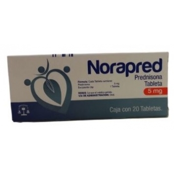 NORAPRED (PREDNISONA) 5MG 20 TABLETAS