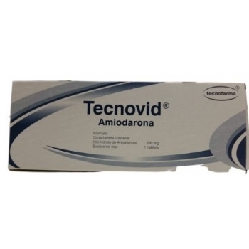 TECNOVID (AMIODARONA) 200MG 20 TABLETAS