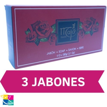 MAJA ESTUCHE CON 3JABONES DE 90G C/U