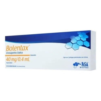 BOLENTAX (ENAXOPARINA SODICA) 40MG/0.4ML  2 JERINGAS PRELLENADAS