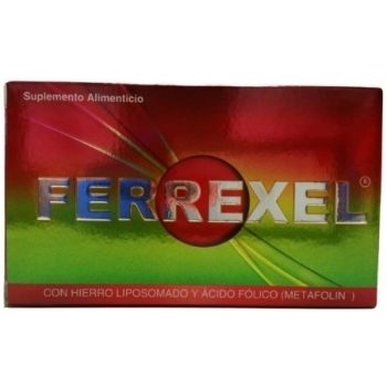 FERREXEL (LIPOSOMED IRON AND FOLIC ACID) 60 CAPSULES