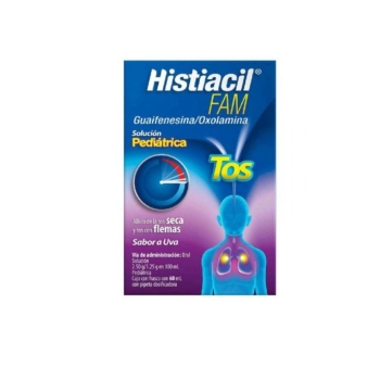 HISTIACIL FAM (GUAIFENESIN, OXOLAMINE) 2.50G / 1.25G BOTTLE WITH 60 ML SYRUP