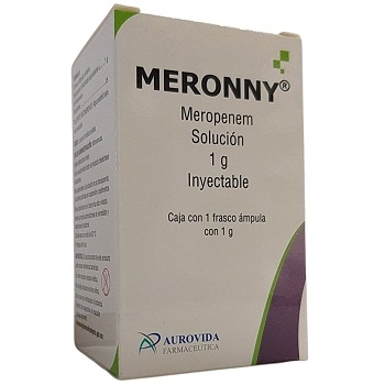 MERONNY (MEROPENEM) 1G SOLUCION INYECTABLE