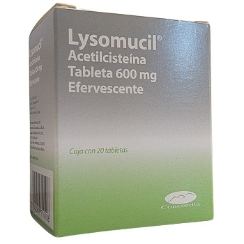 LYSOMUCIL (ACETILCISTEINA) 600MG 20 TABLETAS
