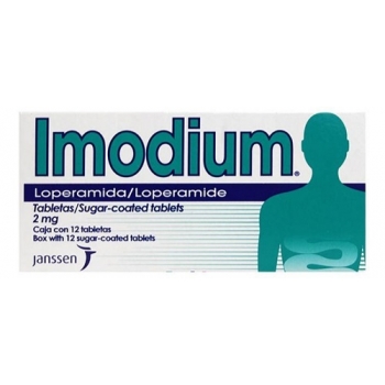 IMODIUM (LOPERAMIDA) 2MG 12 TABLETAS