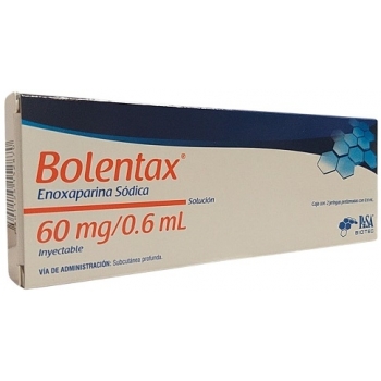BOLENTAX (ENOXAPARINA SODICA) 60MG SOLUCION INYECTABLE