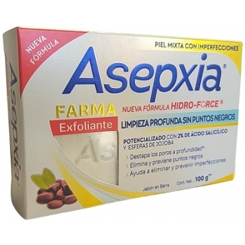 ASEPXIA FARMA EXFOLIANTE PIEL MIXTA JABON EN BARRA 100G