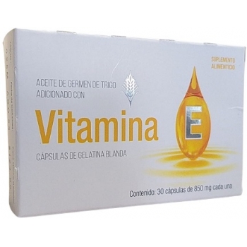 VITAMINA E (WHEAT GERM OIL, VITAMIN E) 300MG / 200MG 30 CAPSULES