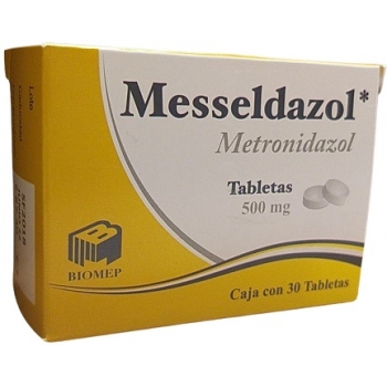 MESSELDAZOL (METRONIDAZOL) 500 MG 30 TABLETAS
