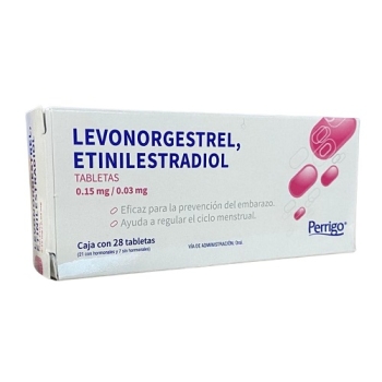 LEVONORGESTREL (ETINILESTRADIOL)  0.15MG/0.03MG 28 TABLETAS