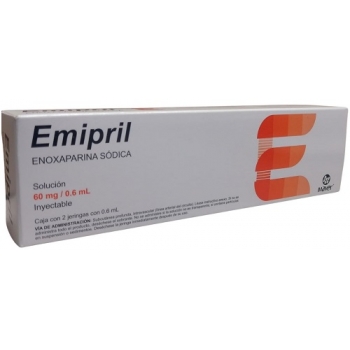 EMIPRIL (ENOXAPARINA SODICA) SOLUCION 60 MG/0.6 ML