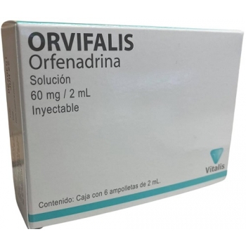 ORVIFALIS (ORFENADRINA) SOLUCION 60 MG/2ML