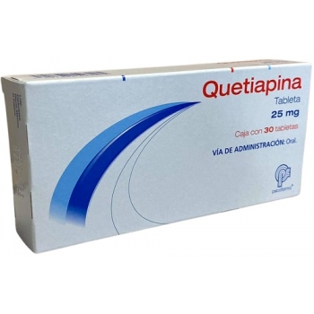 QUETIAPINA 30 TABLETAS 25 MG