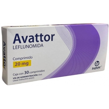 AVATTOR (LEFLUNOMIDE) 20 MG 30 TABLETS