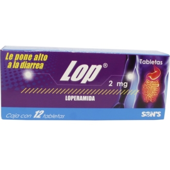 LOP (LOPERAMIDE) 12 TABLETS 2MG