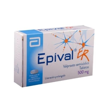 EPIVAL ER 500MG 30 TABLETS