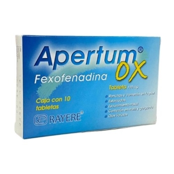 APERTUM OX (FEXOFENADINE) 10 TABLETS 120MG