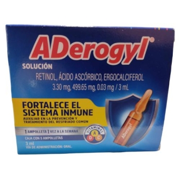 ADEROGYL 15 C/5 AMP  3ML *ESTE PRODUCTO NO SE PUEDE ENVIAR FUERA DE MÉXICO*